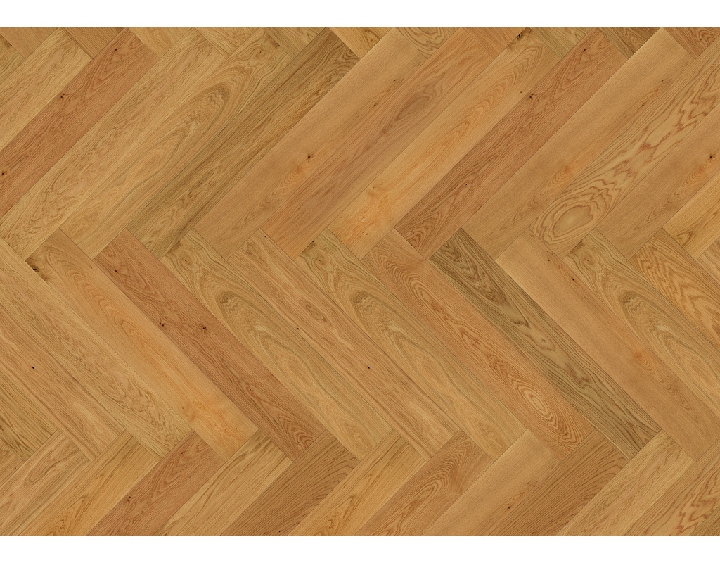 Ziro Fischgrätparkett Chateau FoltDown Eiche Crussol Natur, matt lackiert 725x130x14mm