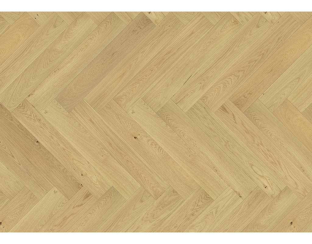 Ziro Fischgrätparkett Chateau FoltDown Eiche Clagny Natur, natur geölt 725x130x14mm