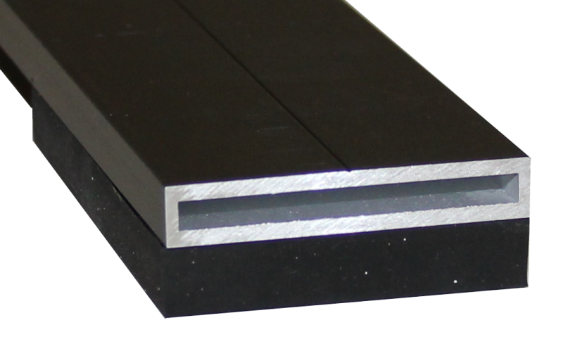 Terrassenmeister Schiene flach EPDM Abmessung: Länge 2400mm, Breite: 55mm