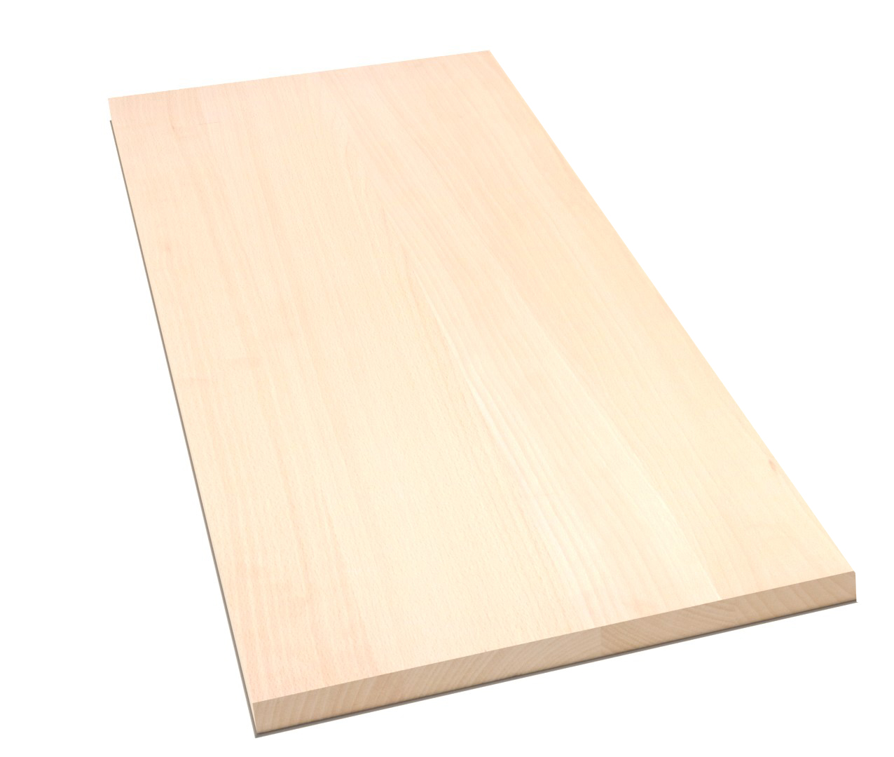 LARBON Treppenstufenplatte Buche 40x1000x650 mm Massivholzplatte durchgehende Lamelle A/B Qualität
