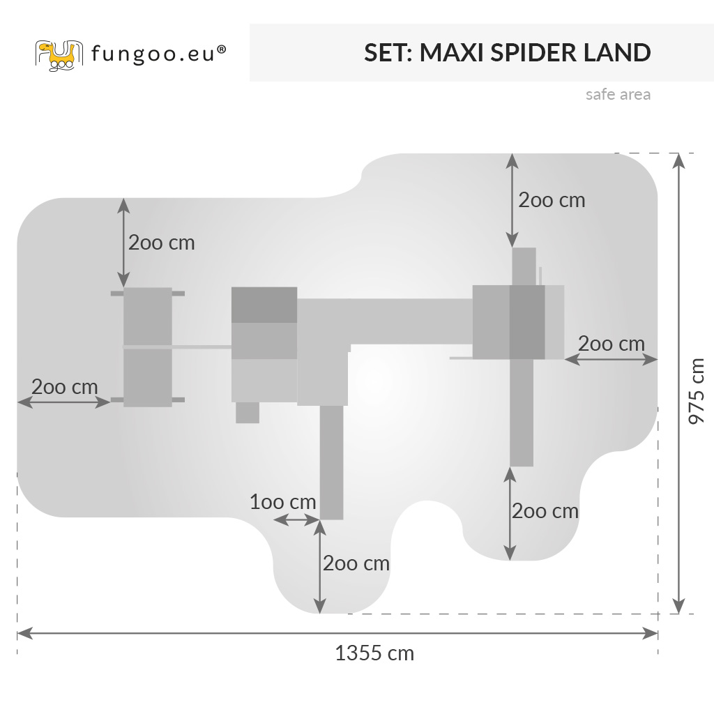 Fungoo Kombination Maxi Set Spider Land (My Space XL - Fortress - Toybox - Rainbow - Spider+)