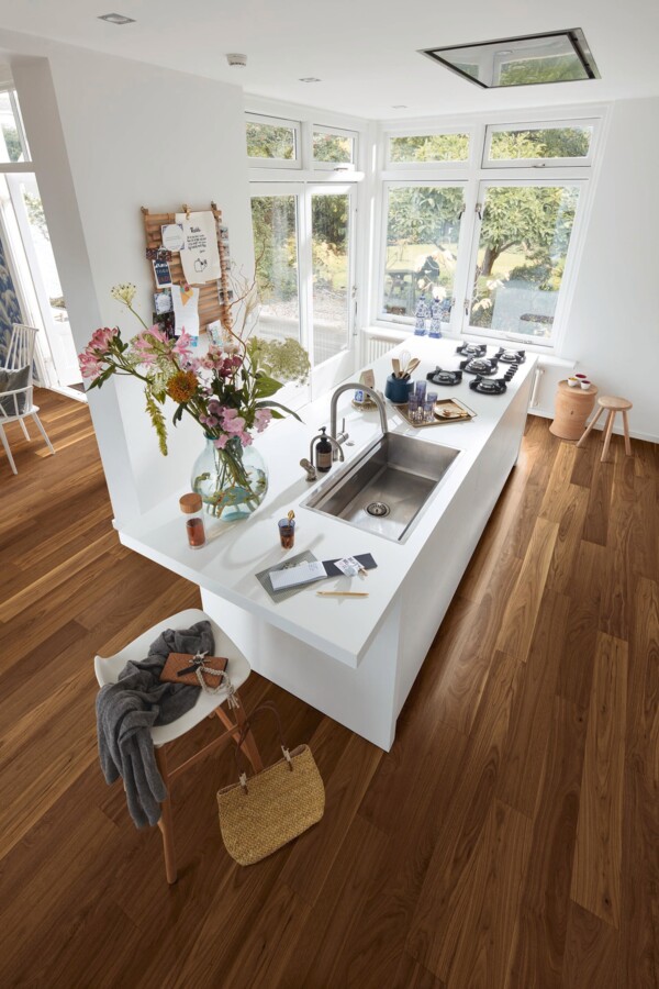 Parkett MeisterParkett. longlife PS 300 Nussbaum amerikanisch lebhaft 9009