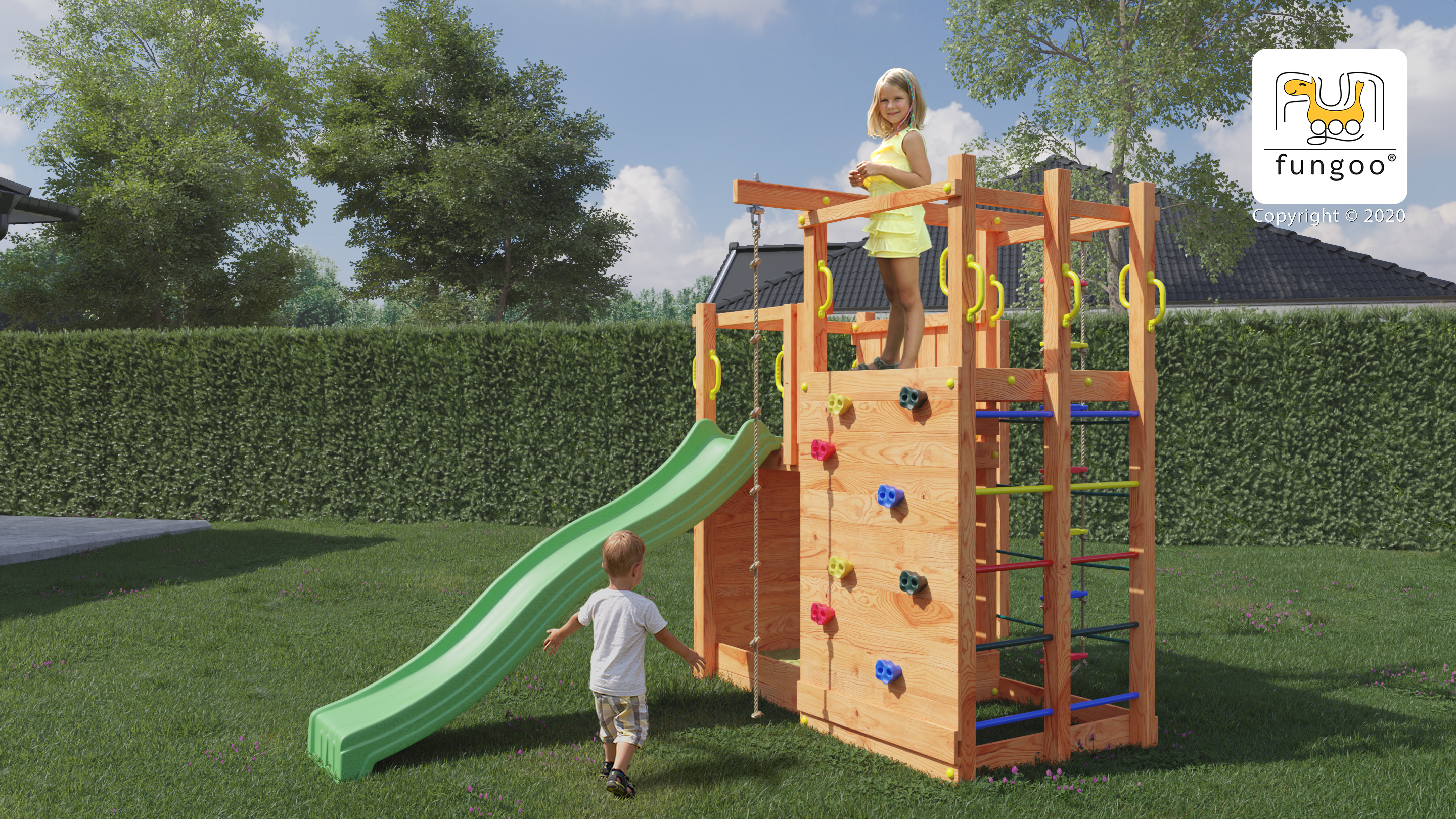 Fungoo Climbing Star 2 mit Rutsche