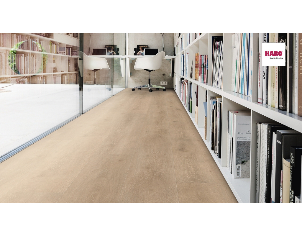 Haro Laminat TRITTY 100 TC Gran Via 4V Eiche Veneto crema auth. matt  2200x243x8mm