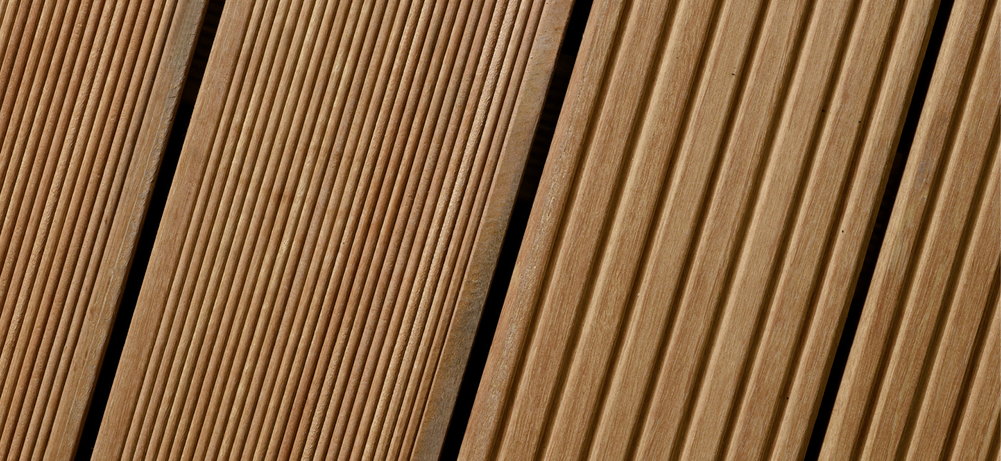 Terrassendiele Bangkirai (Yellow Balau) Kombiprofil 35 x 145 mm