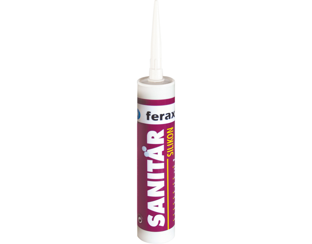 Ferax Sanitär-Silikon, Farbe: betongrau Kartusche 310ml,