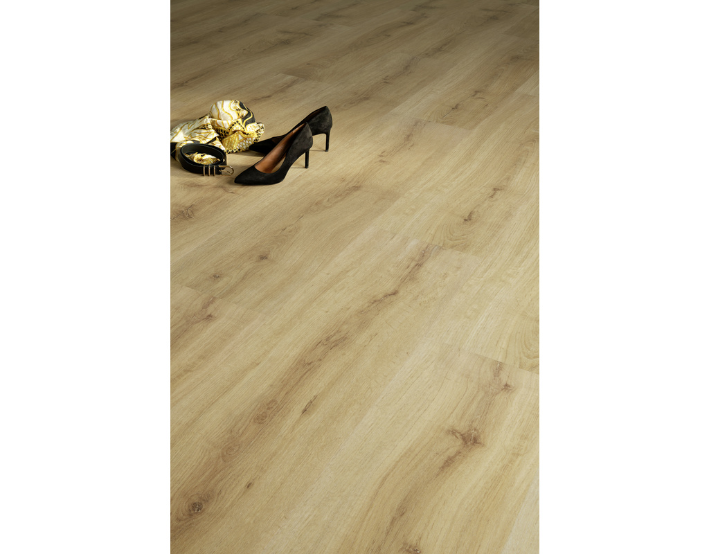 Ziro Corelan Design-Korkboden HDF Eiche Savanne HotCoating-Lack 1235x305x11mm