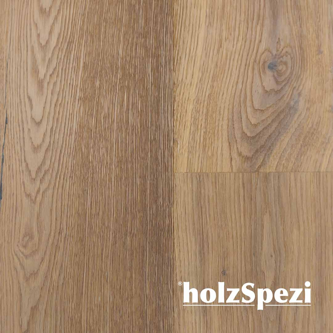 HolzSpezi Fertigparkett Landhausdiele Eiche REGNITZ gebürstet, kerngeräuchert, weiß geölt, wide line