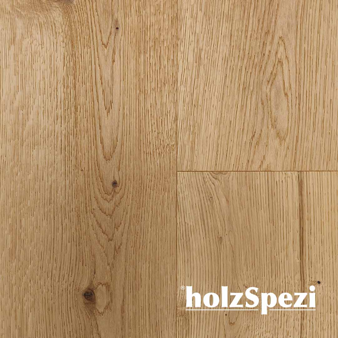 HolzSpezi Fertigparkett Landhausdiele Eiche LAHN gebürstet, natur geölt, wide line