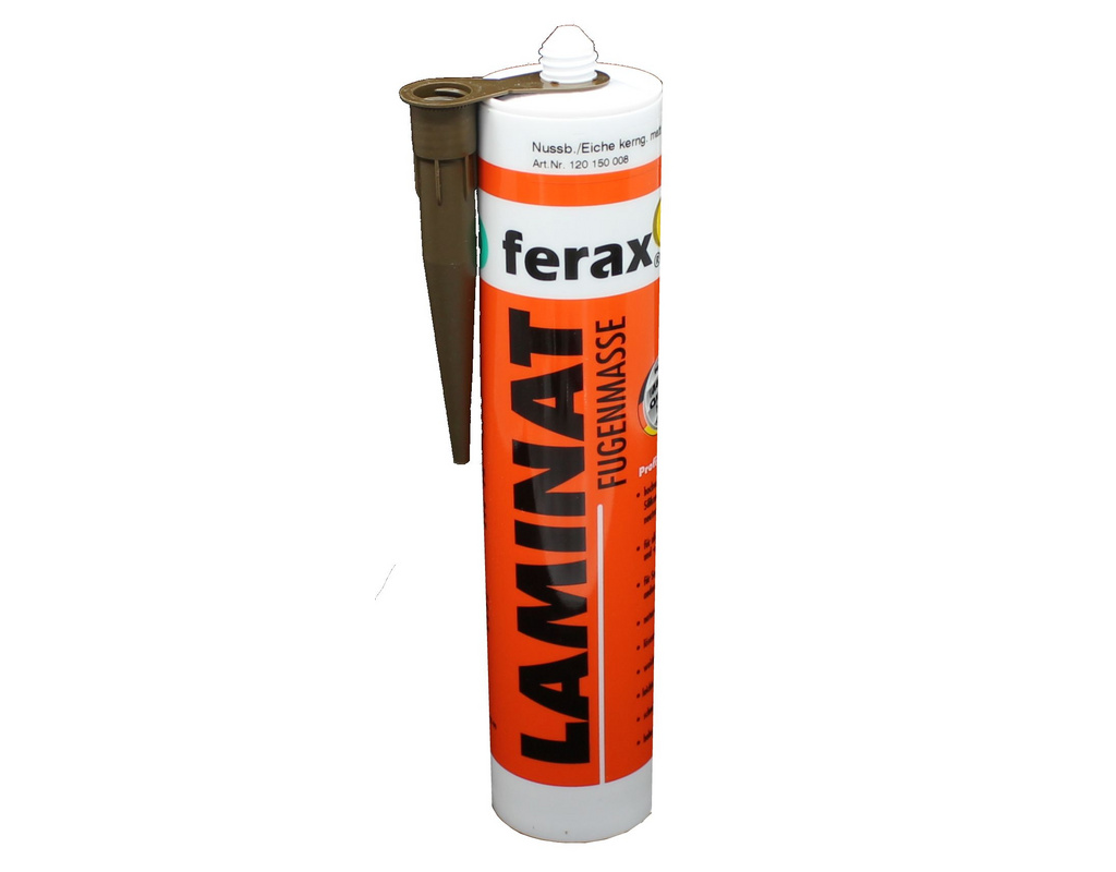 Ferax Laminat-/VinylFugenmasse Nußbaum, Rächereiche, Eiche Burgund  Kartusche 310ml,