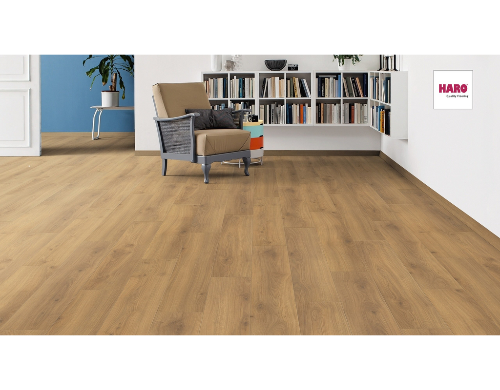 Haro Laminat TRITTY 100 TC LA 4V Eiche Emilia Honig auth. soft 1282x193x8mm
