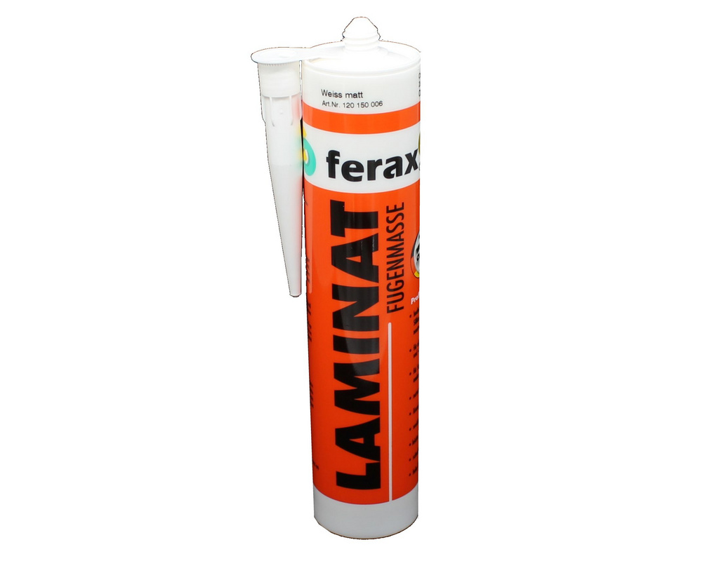 Ferax Laminat-/VinylFugenmasse weiss Kartusche 310ml,