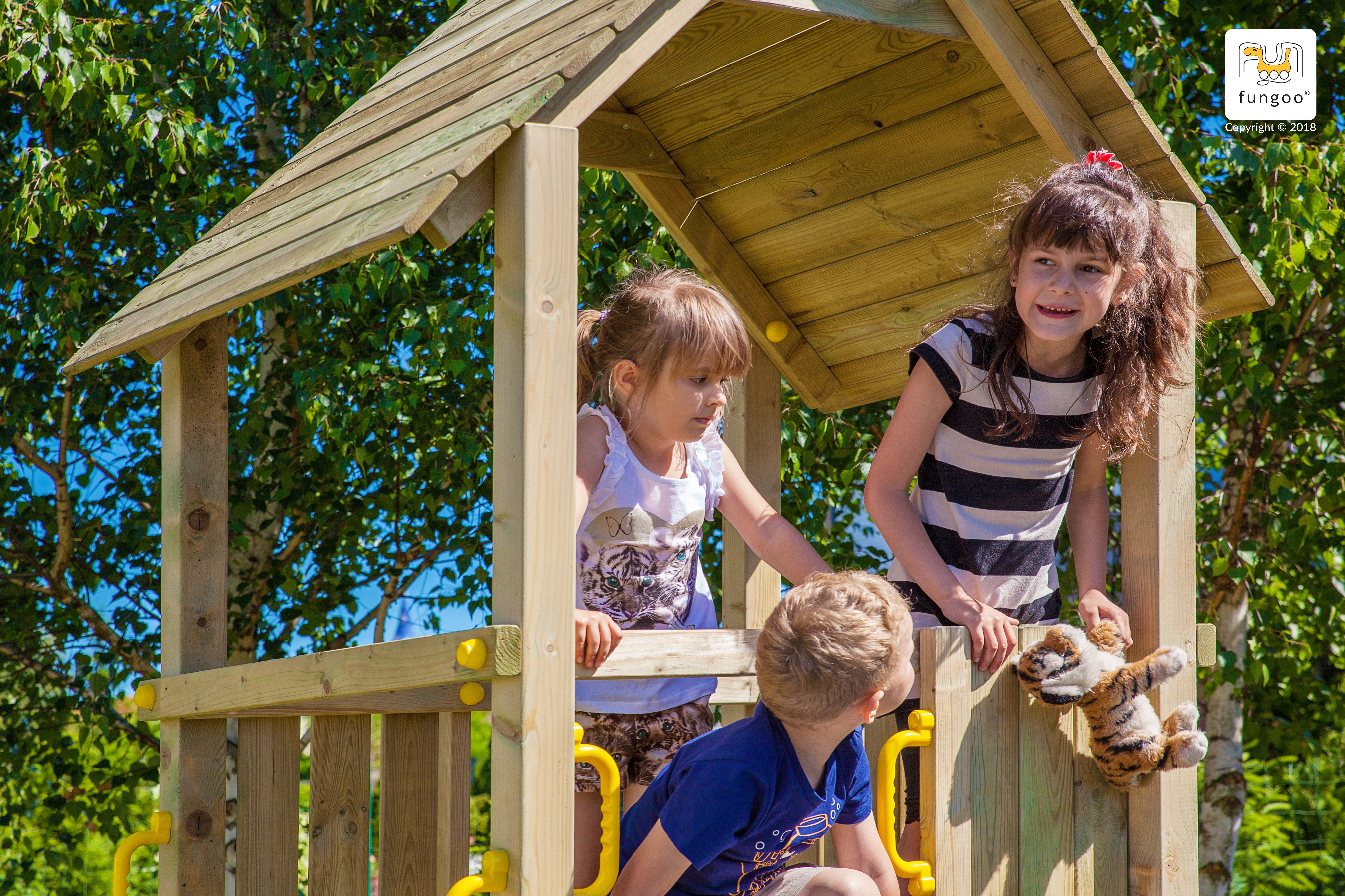 Fungoo Spielplatz Carol 1 / kdi imprägniert mit Rutsche