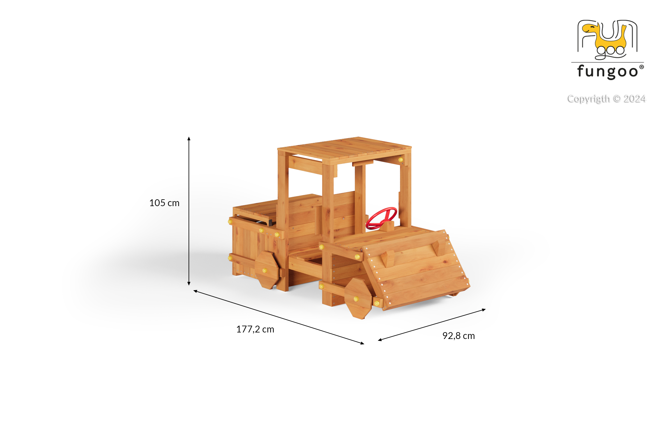 Fungoo Garden Buggy teak painted
