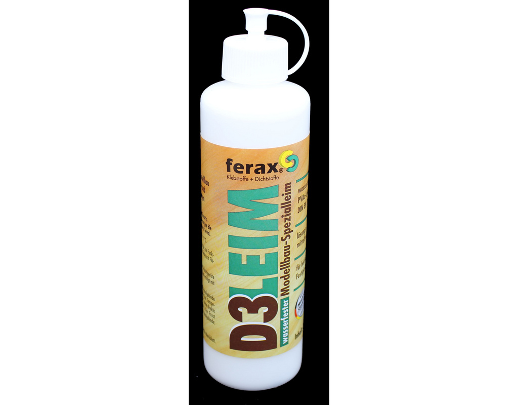 Ferax D3-Leim, DIN EN 204 D3 und WATT 91 PE-Flasche, 250 g,