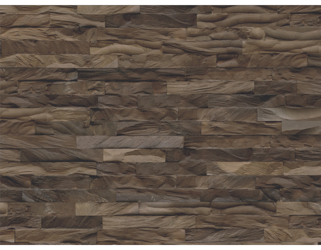INDO Diamondwood Holzwandbelag Teak DW1949AB Ancient brown 20x610x150mm
