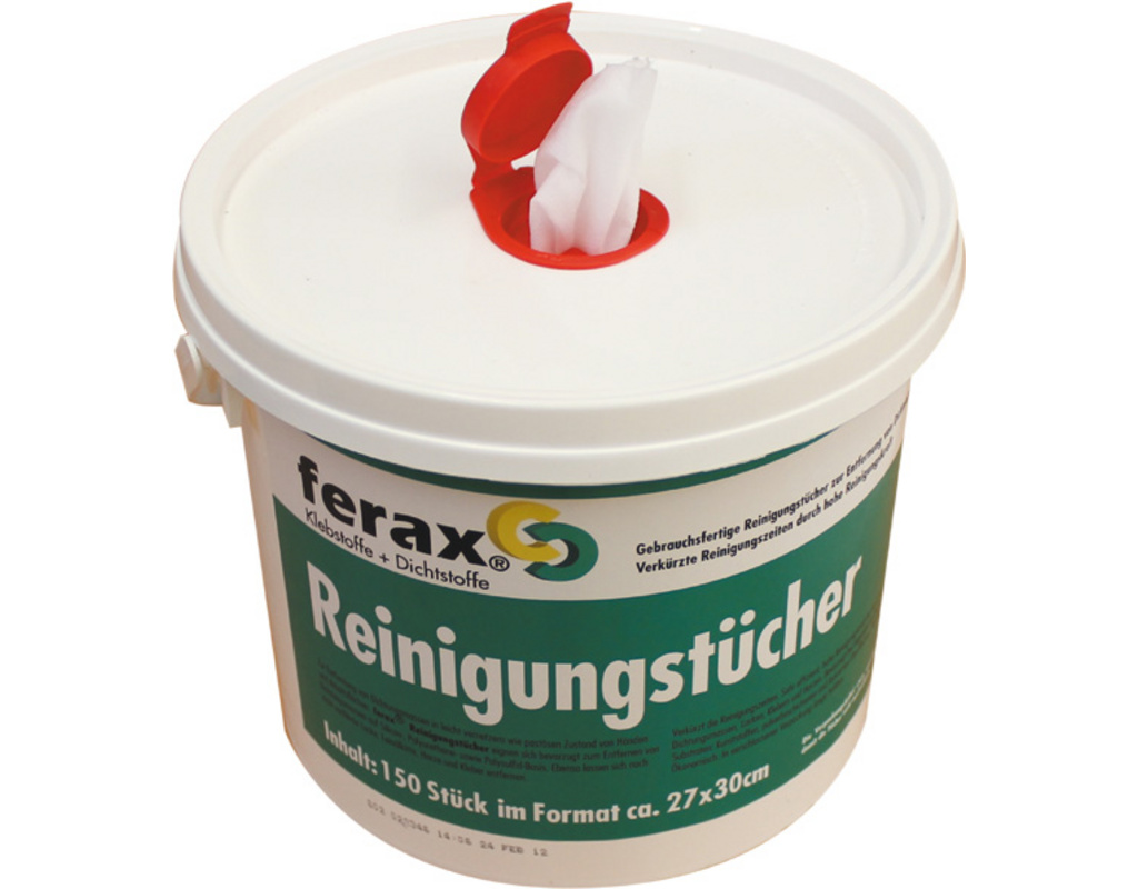 Ferax Reinigungstücher feucht, 150 Stück in Spenderbox,