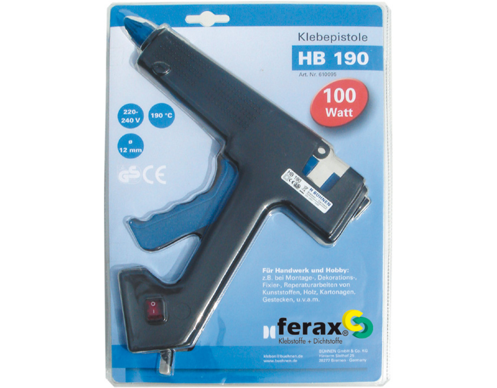 Ferax Pistole 190 für Schmelzkleber,12 mm Standard