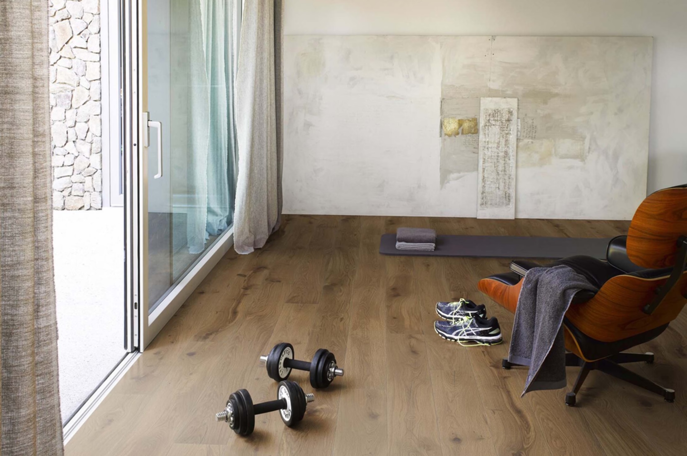 Tilo Rustico Trend Parkett Eiche Caramel, thermobehandelt, gefast (2V), gebürstet, Intens, Natur geö