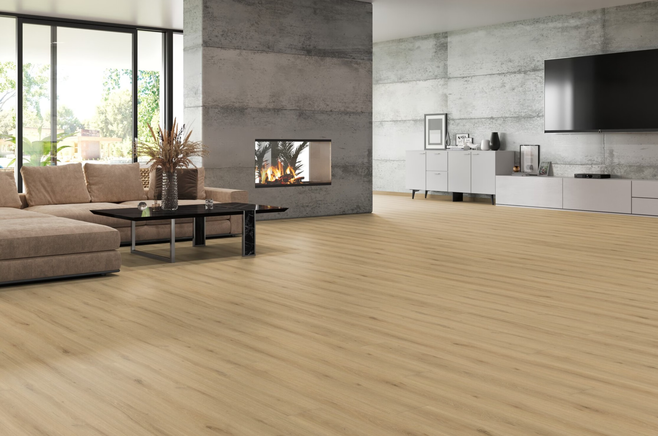 Tilo Vinyl Elito Trend Eiche Sahara 1-Stab Holzoptik gefast (4V) Twist PLUS lackiert softsynchro