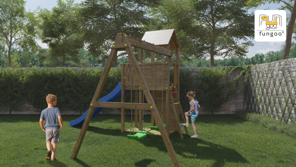 Fungoo Boomer 3 mit Schaukel und Rutsche