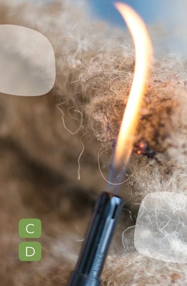 Schafwolle - Schneidegerätfür Isolena