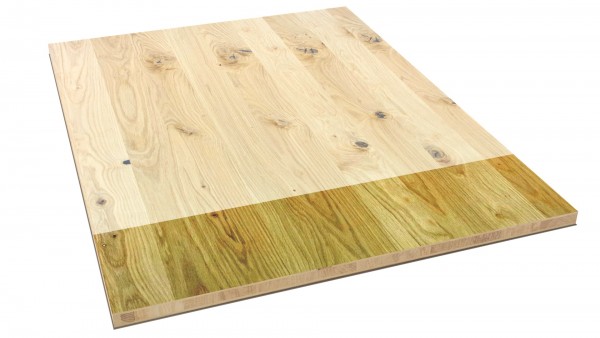 LARBON Massivholzplatte Wildeiche 3S DL 5-10-5 foliert FSC 20x2500x1250