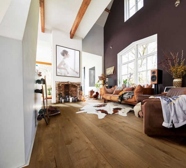 Meister Lindura - Holzboden HD 400 naturgeölt - 8903 - Eiche authentic olivgrau