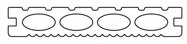 VivaDeck WPC Terrassendielen Hohlkammer Magnum 24 x 203 mm