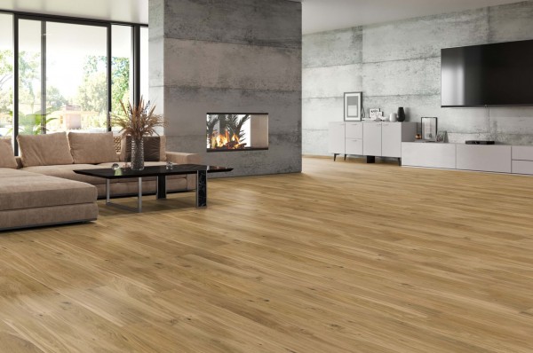 Tilo Rustico Parkett Eiche Natur, gefast (4V), gehobelt, Intens, Natur geölt