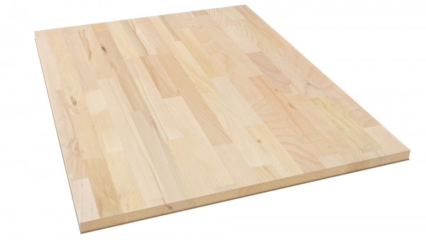 LARBON Massivholzplatte Kernbuche 40x5000x650 mm Buche gedämpft keilgezinkt Kern/C Qualität