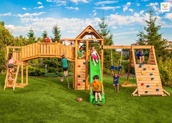 Fungoo Kombination Maxi Set Fun Gym Fortress - TipTop - Rainbow - Spider+