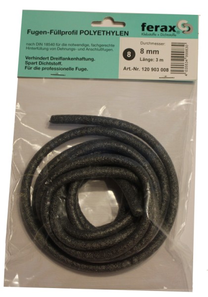 PE-Rundprofil Ø 6 mm, grau, Großspender