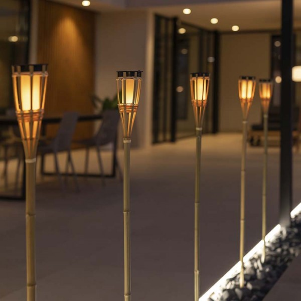 ABVERKAUF Lampe Hiama solar | Outdoor use | Flame effect light