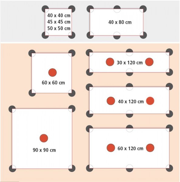 Ferax Porto PLUS Stein-/Keramik 35 - 60 mm, einteilig -> Abgabe nur in ganzen VE