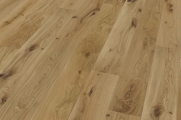 Parkettboden LIFE Eiche Natur 1-Stab Impuls gefast (2V) Vital natur geölt gebürstet