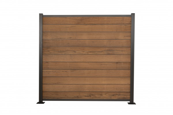 Steckzaunelement Thermo Limba 180x180cm Aluminium anthrazit