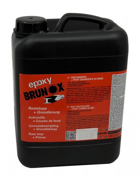Brunox® epoxy flüssig 5000 ml – Patentierter Rostsanierer + Grundierung