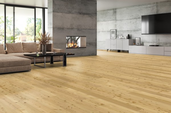 Tilo Rustico Parkett Lärche Natur, gefast (4V), Rustikal, gebürstet, Natur geölt