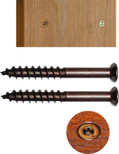 Ferax Terrassenschraube A4 kupfer 5,5 x 50 100 Stück/Packung