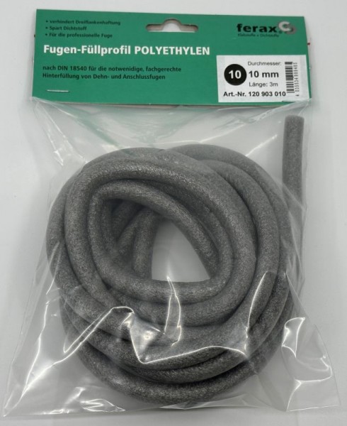 PE-Rundprofil Ø 10 mm, grau, SB