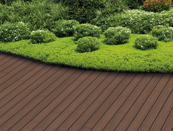 Mefo Terrassendiele WPC massiv Thermoeiche (Optik) 22 x 143 mm