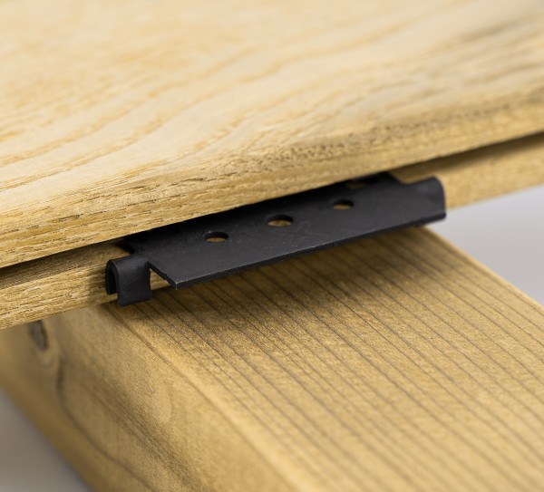 FixingGroup Plata P Terrassenverbinder Edelstahl schwarz