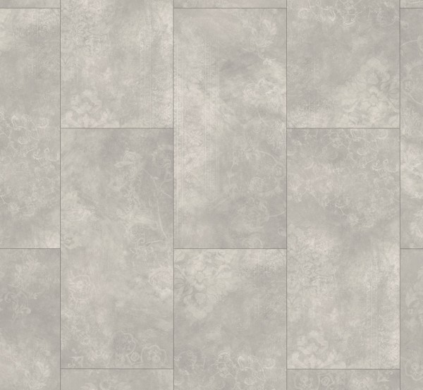 ABVERKAUF ! Modular ONE Großfliese Beton Ornament Hellgrau Steinstruktur