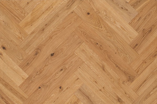 Mefo Manufaktur Fischgrätparkett 90° Eiche Nut & Feder, Sortierung Markant