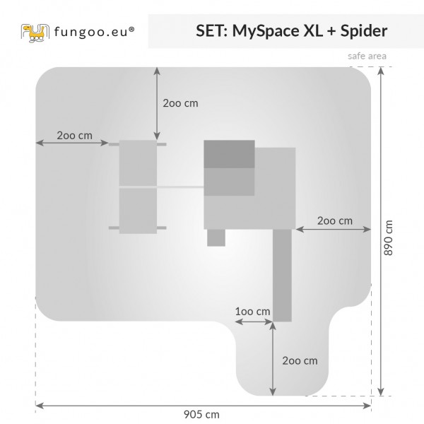Fungoo Kombination My Space XL - Spider+
