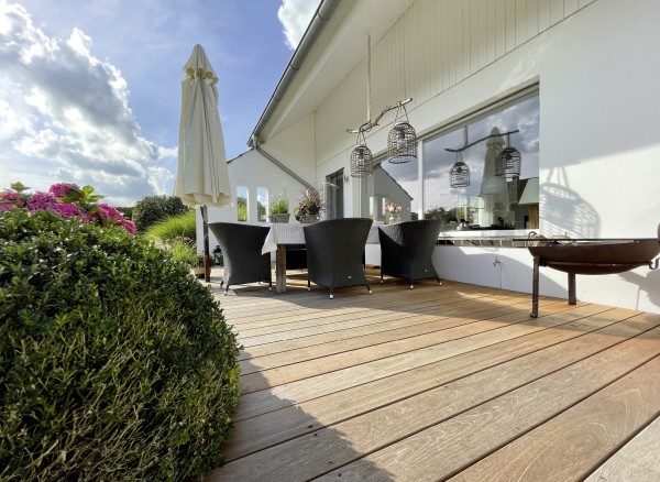 Terrassendielen Bangkirai (Yellow Balau) Glattprofil 25 x 145 mmm