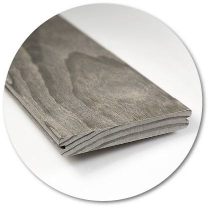 Accoya Color Grey Labella Grey Comfort 25 x 142 mm, Langlängen