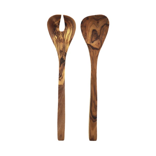 Salatbesteck Olivenholz 31 cm