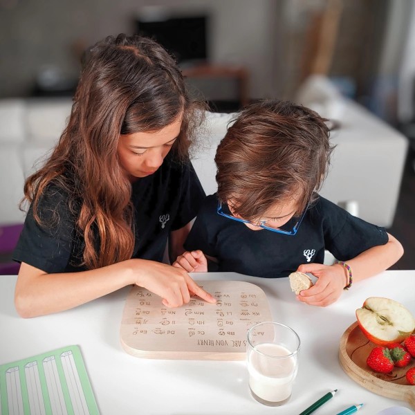 Lernbrettchen "Das ABC" Buchenholz